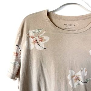 All Saint, Oversized Floral T-shirt, Size M